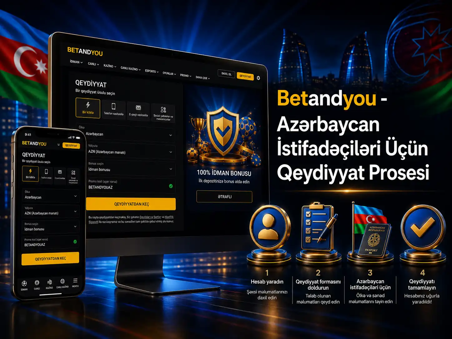 Azərbaycan İstifadəçiləri Üçün Qeydiyyat Prosesi