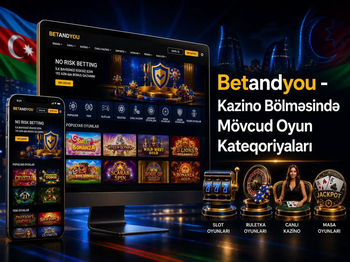 Kazino Bölməsində Mövcud Oyun Kateqoriyaları