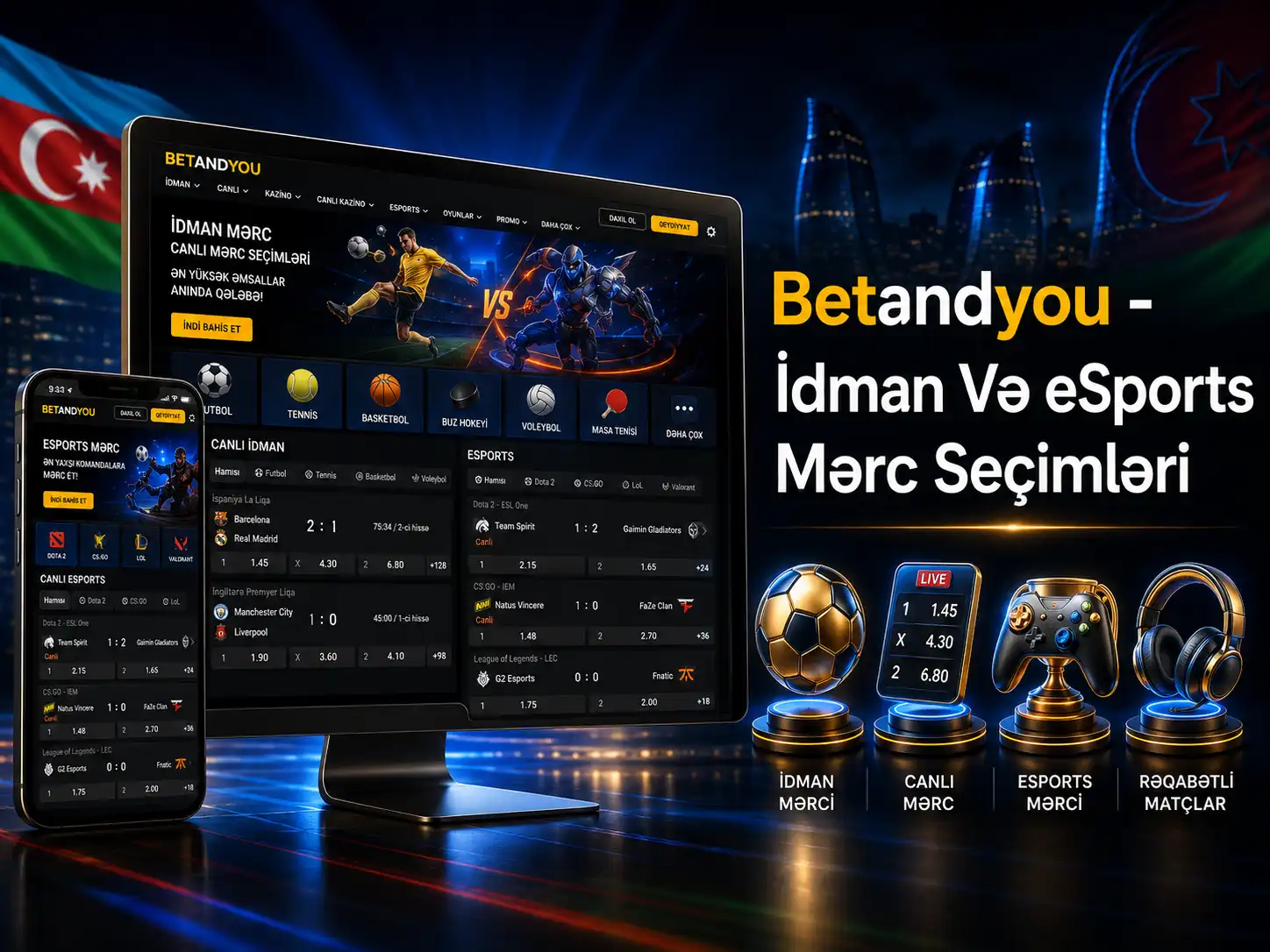 İdman Və eSports Mərc Seçimləri